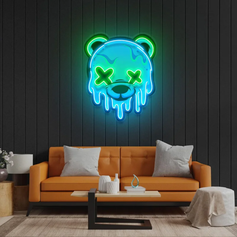 ICE BEAR NEON POP ART
