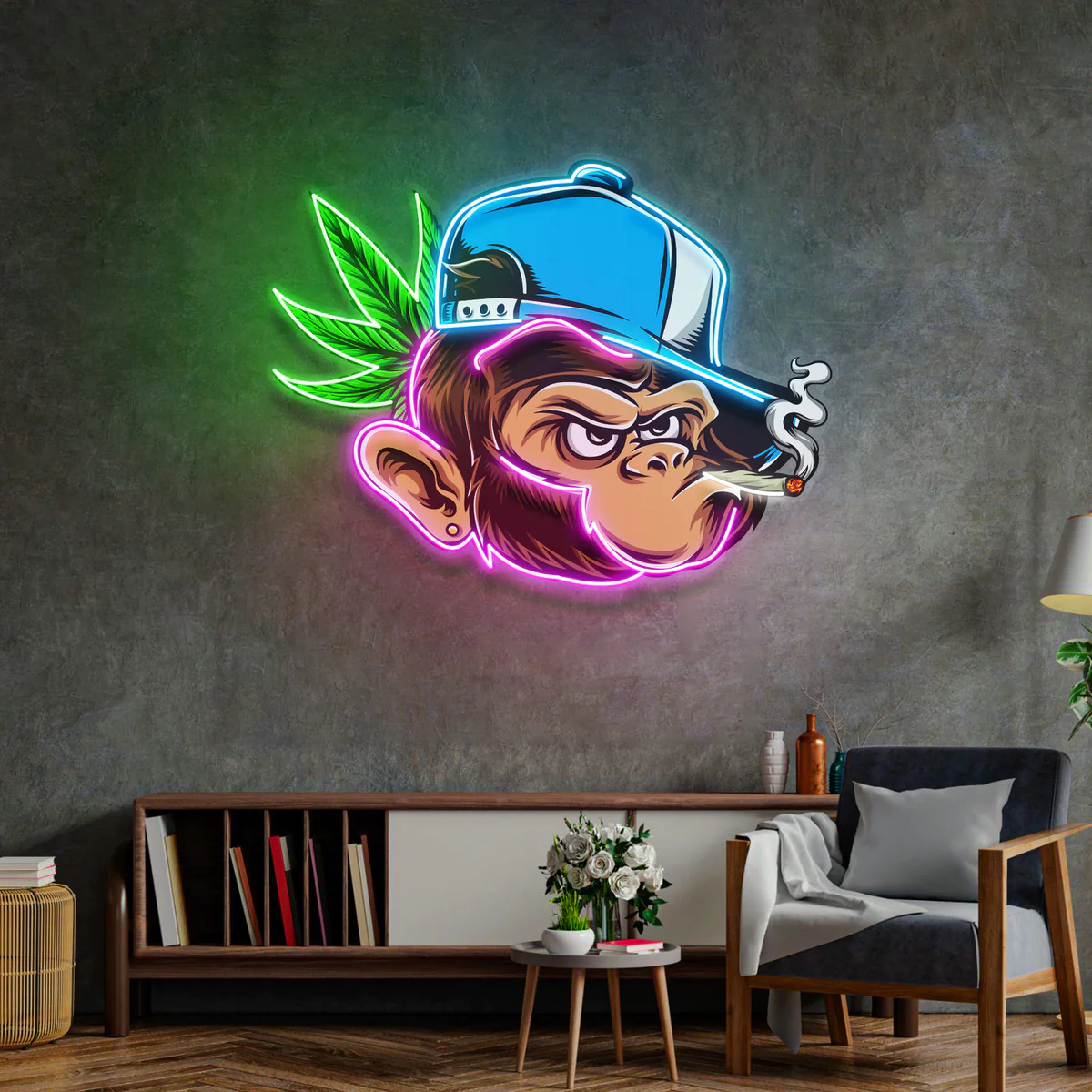 DOPE MONKEY NEON POP ART