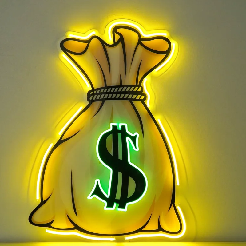 MONEY BAG NEON POP ART thumbnail 3